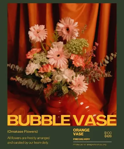 Orange Vase Bouquet
